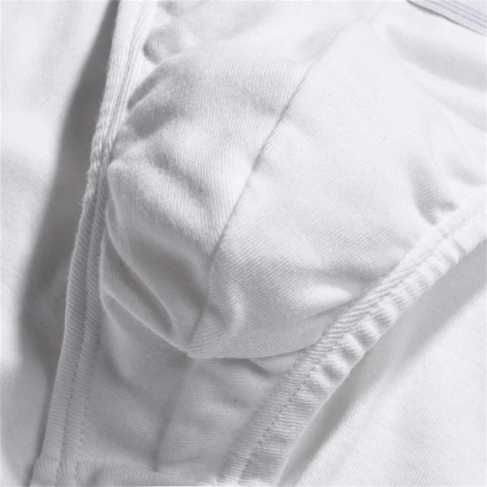 Slip Uomo in Biancheria Intima di Cotone da 5 Pezzi per Uomini Slip Sexy S-4Xl-5 Bianco-3Xl (87,5-100 kg)