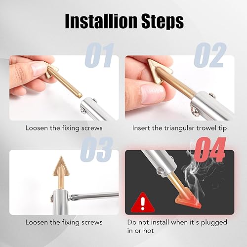 Miniatura 4 de Kit de soldadura de plástico de 110 V100 W para reparación de parachoques automotriz, kit de soldadura de plástico con 40 varillas de soldadura, 2