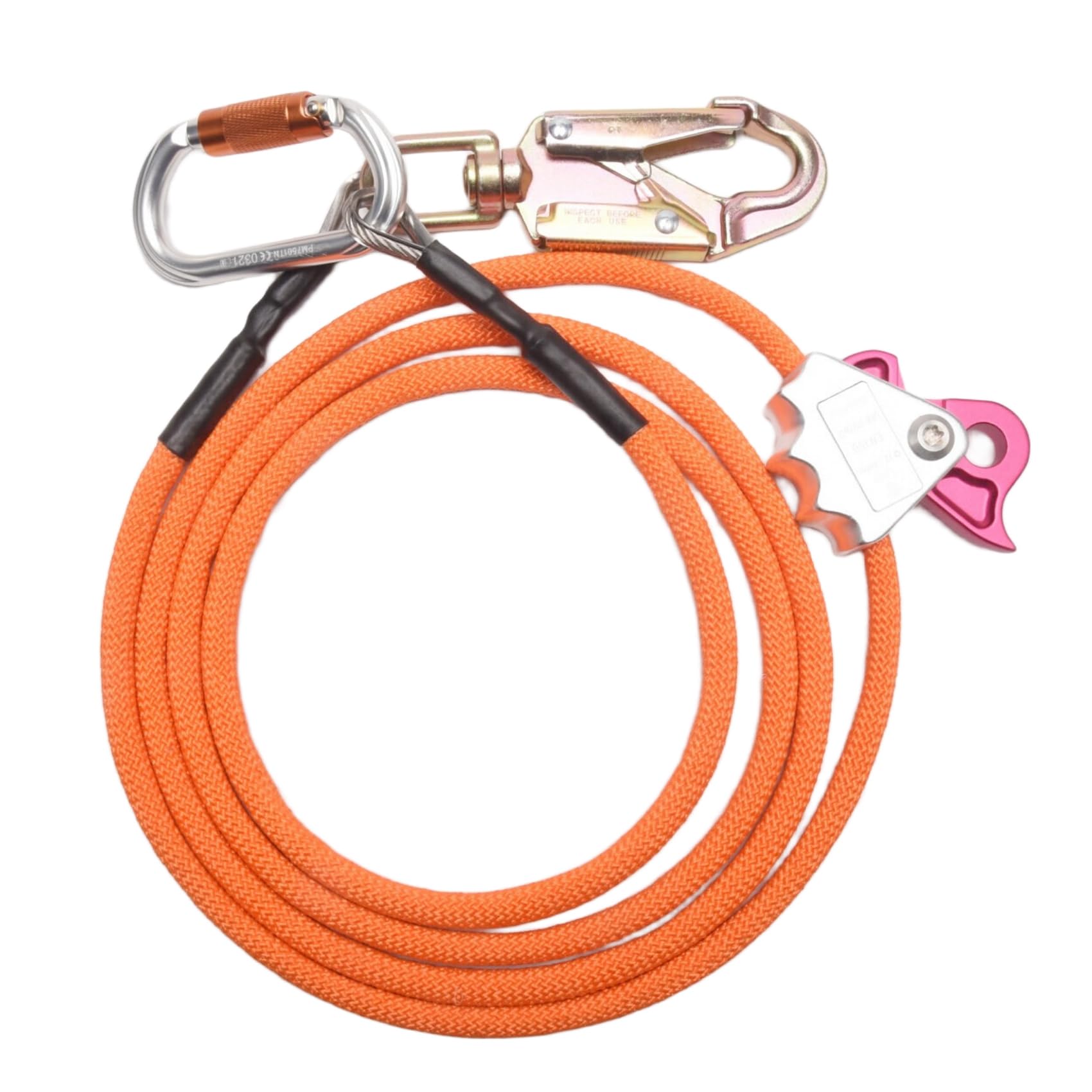 Aboiledy Steel Wire Core Flip Line Kit Adjustable Climbing Positioning Rope for Arborists Climbers Tree Climbers Outdoors