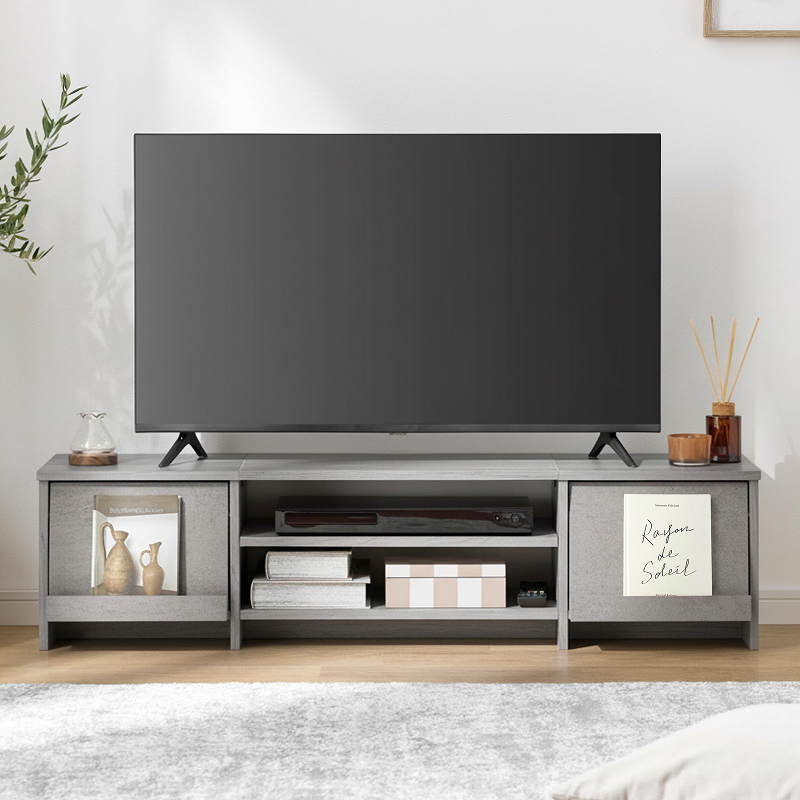 Amazon｜LOWYA ロウヤ テレビ台 テレビボード ロータイプ 収納棚