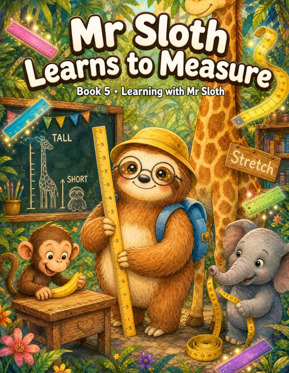 Mr Sloth Learns to Measure: Early Learning Children Books (The World of Mr Sloth™ - Early Learning Children Books)