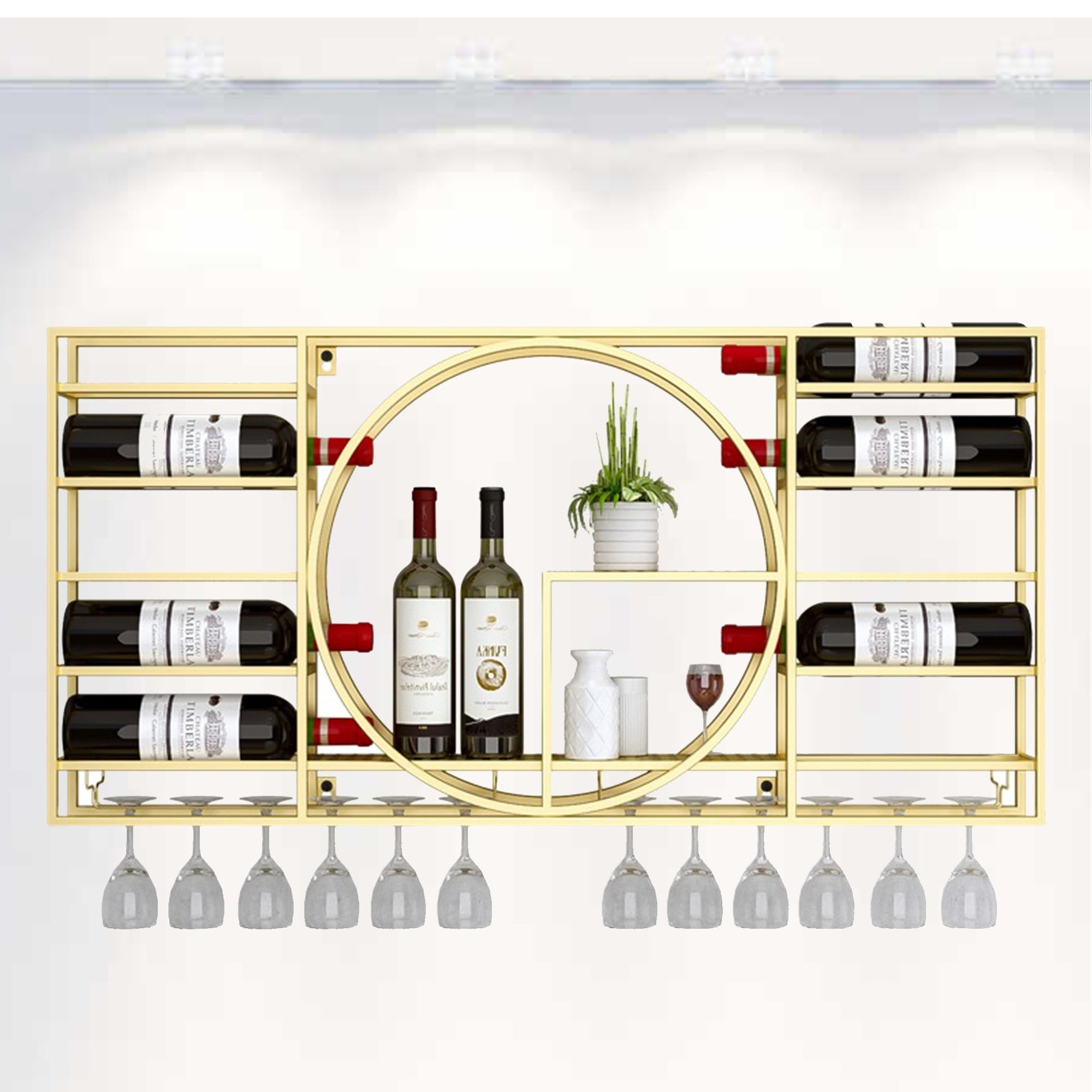 Étagères de bar murales pour bouteilles pour libérer l'espace de votre cuisine