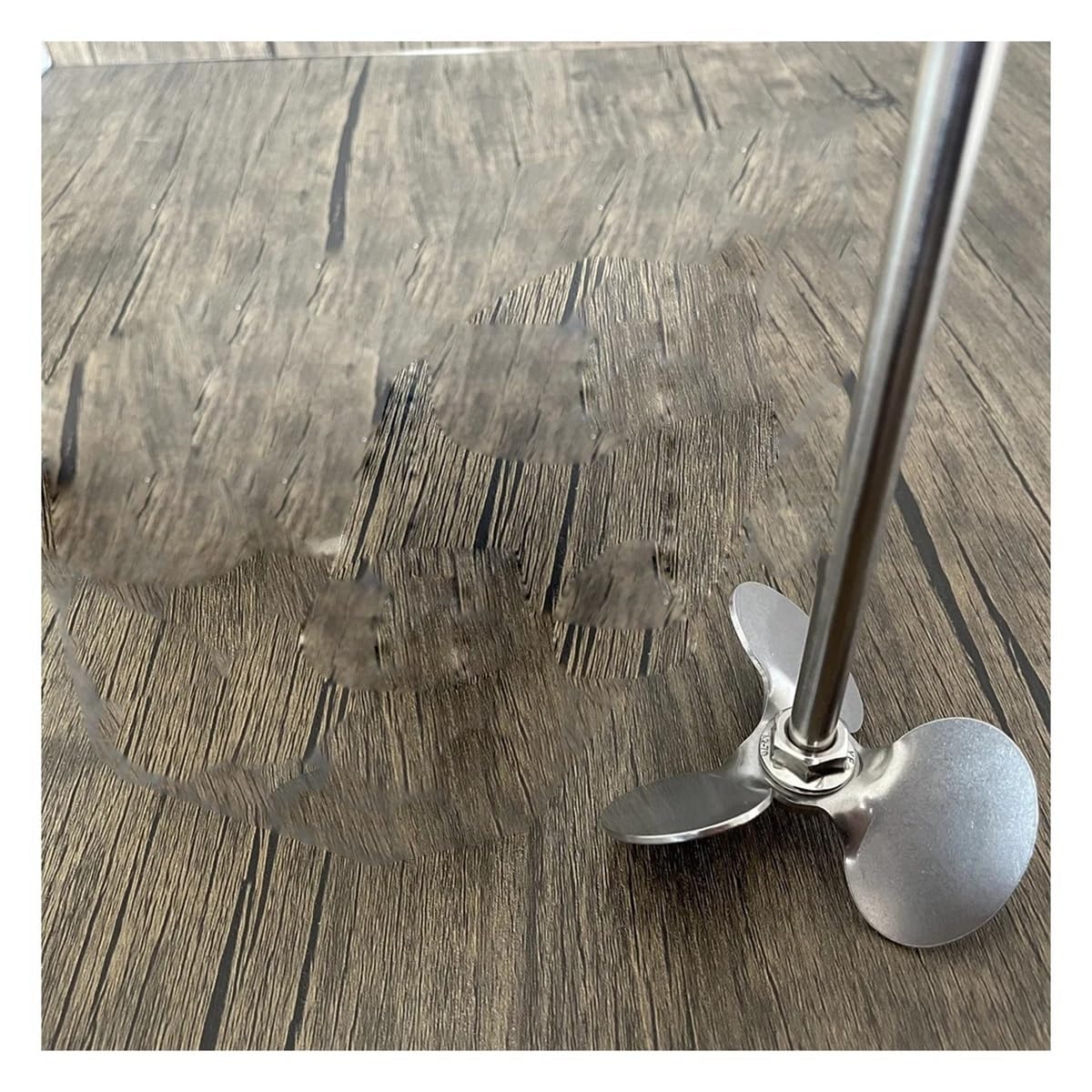 SDGBCXD stirring paddle, Stainless Steel Stirring Blade With Rod Three-Blade Paddle 40-120mm(70mm blade with rod)