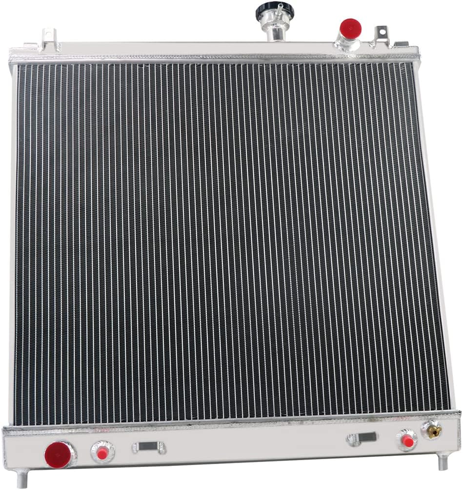 Radiator Compatible for 04-10 Infiniti QX56丨05-15 Nissan Armada, 12 Cube, 04-15 Titan 5.6L V8-3 Row Full Aluminum