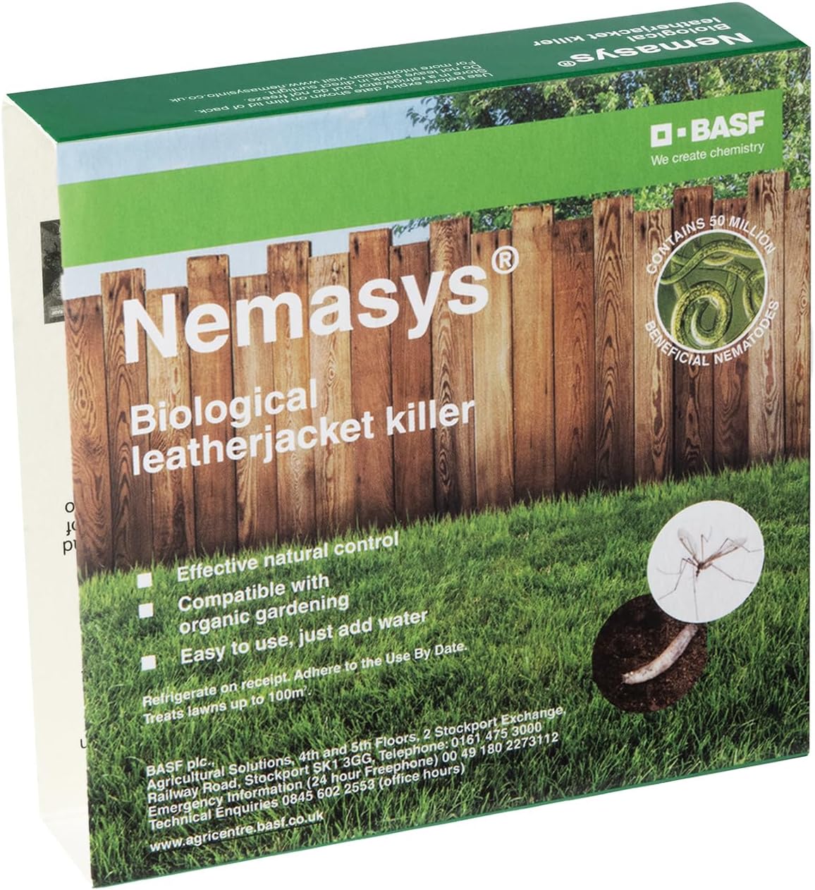 Nemasys Leatherjacket Killer nematode treatment (100 sqm)