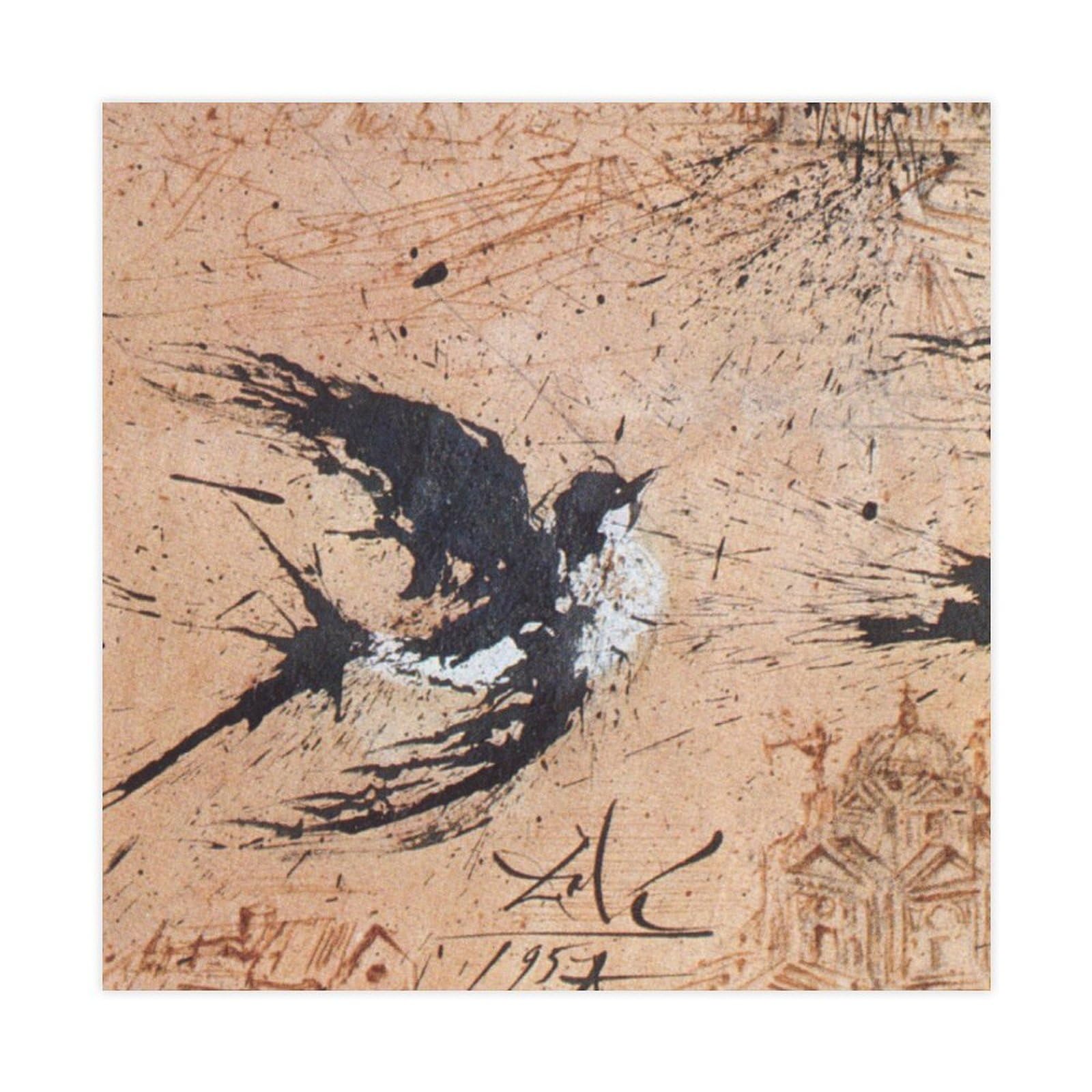 WCYB Swallow by Salvador Dali Posters Prints Canvas Deco Paintings Wall Art Unframe 12" L X 12" W