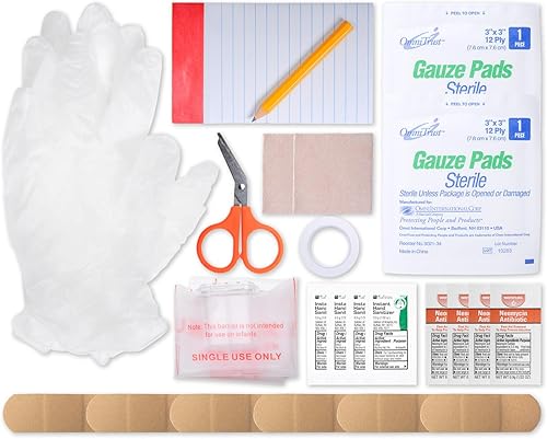 Miniatura 4 de MFASCO Kit de primeros auxilios personales de Boy Scout, bolsa negra compacta que se fija al cinturón o bolsa, suministros que cumplen con los