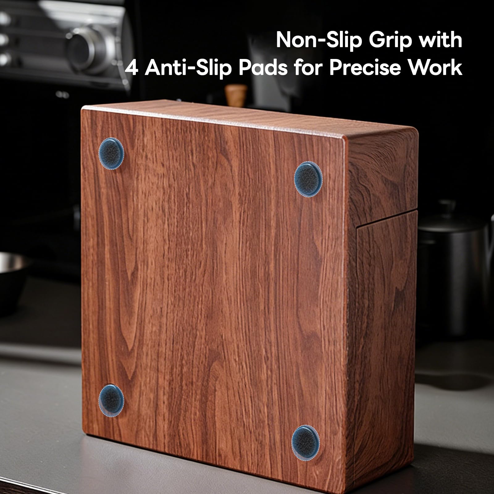 Tamper Station para Barista 51-58mm - Universal Soporte de Apisonamiento de Espresso - Ajustable Tamping Soporte para Guardar el Tamper de Espresso - Dispensador Portafiltros (Excluyendo accesorios)