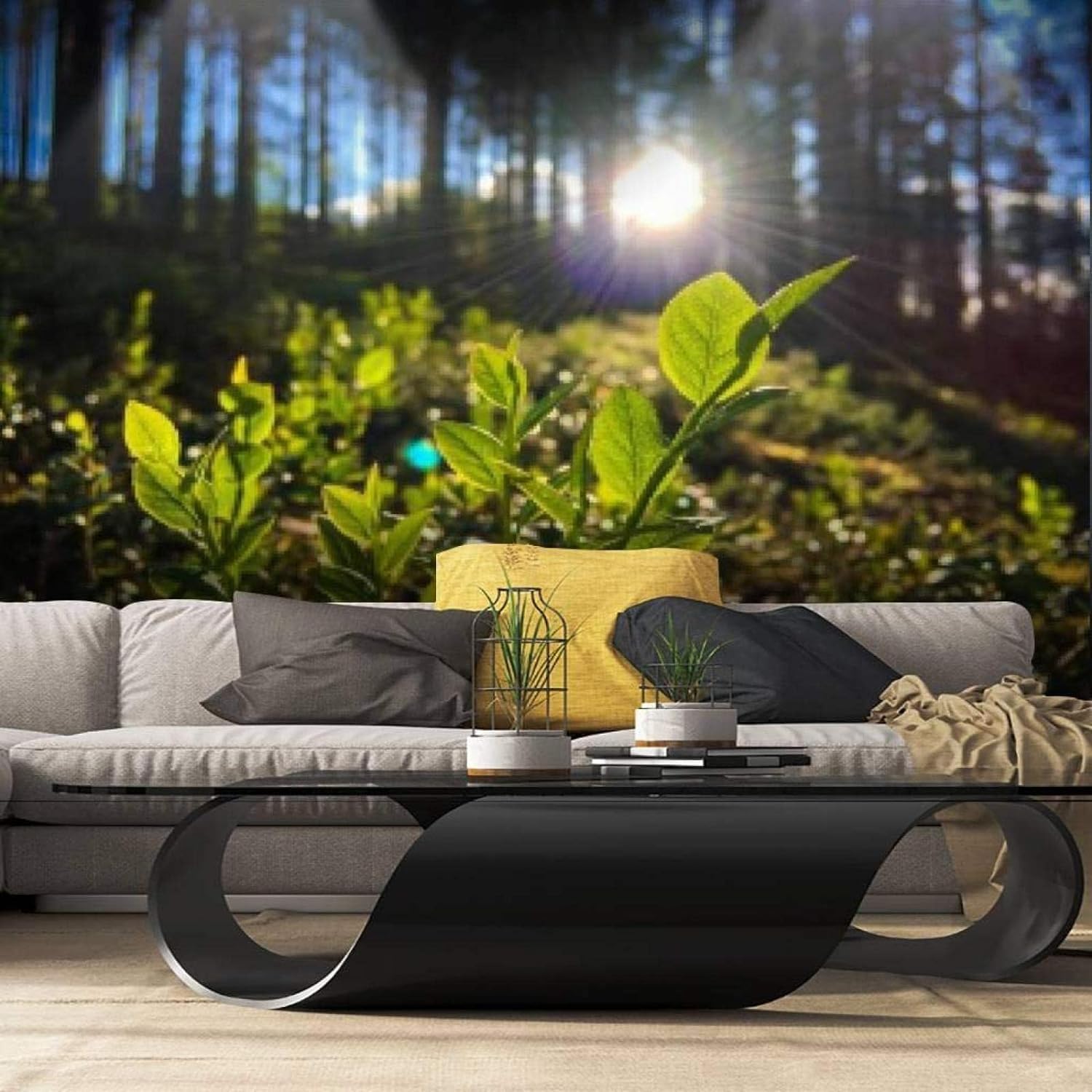Carta Da Parati 3D Murale Paesaggio 450(W) X315(H) Cm Peel And Stick Poster Da Parete Rimovibile Tv Sfondo Decorativo Wall Art Wall Art Per La Camera Dei Soggiorno Camera Da Letto-219209
