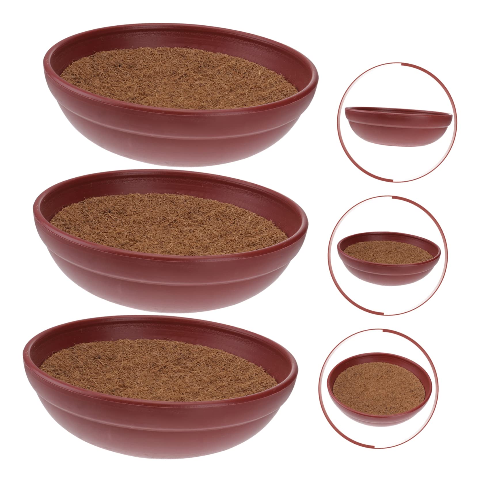Nids D'œufs pour Pigeons, Lot de 3 Sets de Ensembles, Bassin Plastique