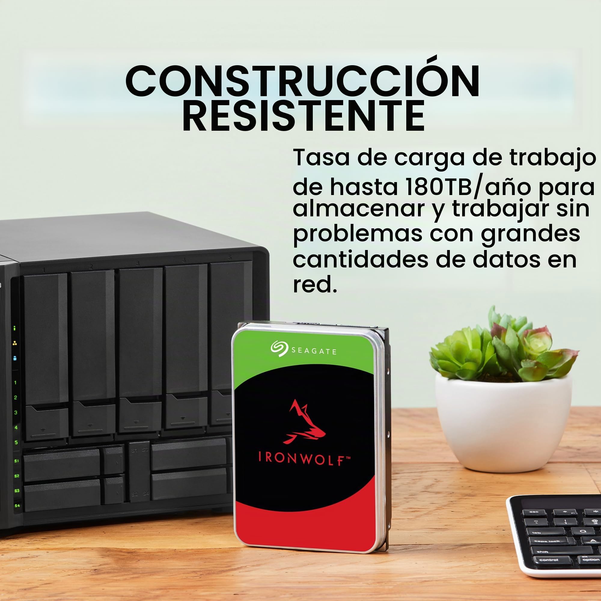 Amazon.com: Seagate IronWolf - Disco duro interno NAS de 10 TB