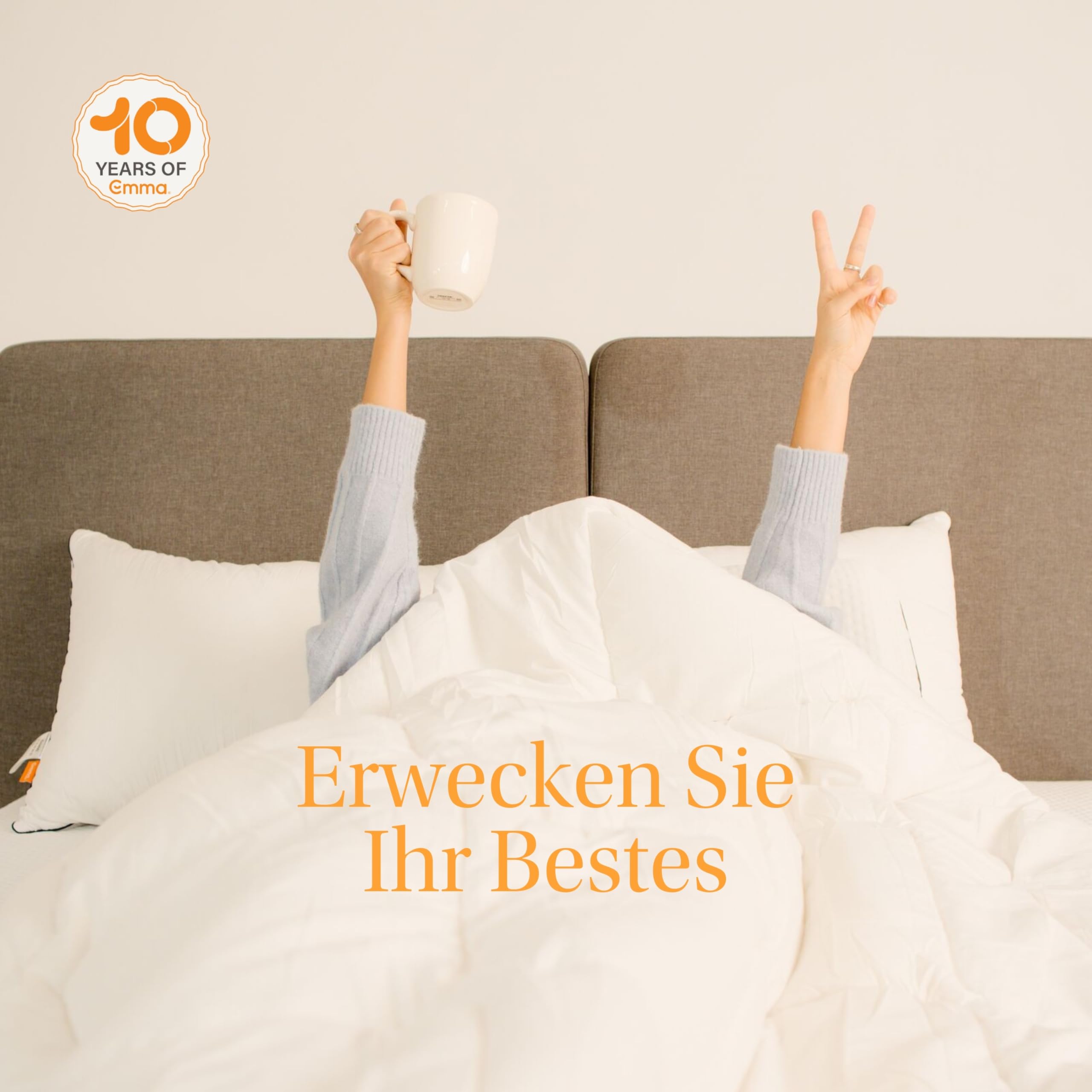 Emma One Bettdecke Leicht 135x200 – Optimal für Sommer & Frühling – Atmungsaktive & Waschbare Sommerdecke – Fluffig, Leicht & Feuchtigkeitsregulierend
