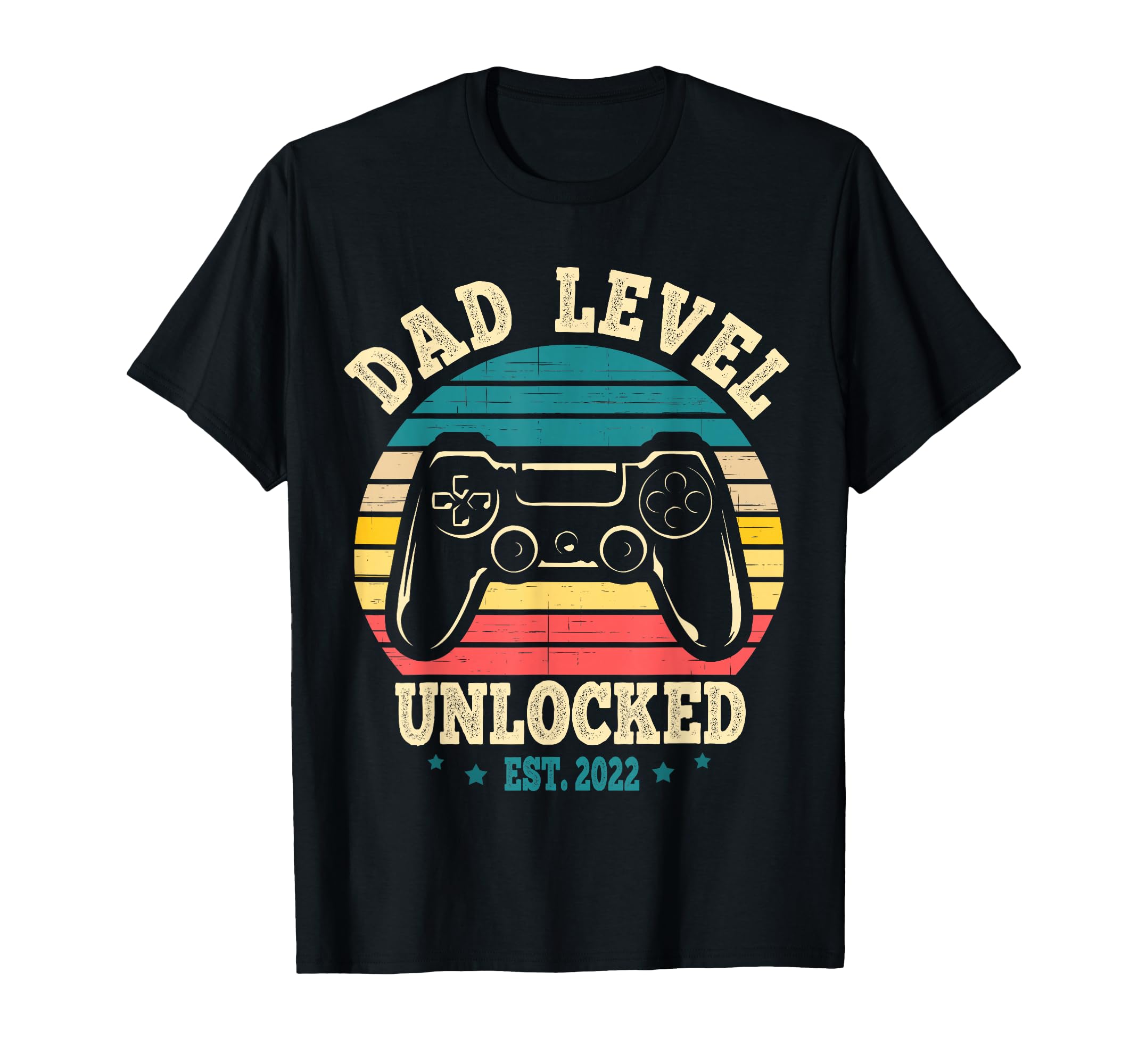 Dad Level Unlocked Est. 2022 New Dad Pregnancy Announcement T-Shirt