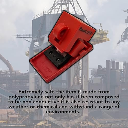 Miniatura 3 de Dispositivo de bloqueo del disyuntor, dispositivo de bloqueo del disyuntor de un solo polo, bloqueo con candado en la placa eléctrica, cumple con