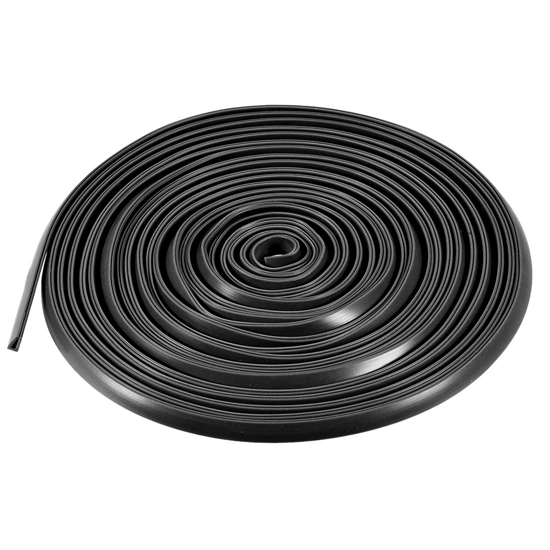 uxcell Edge Trim U Seal Extrusion, Silicone Black U Channel Edge Protector Sheet Fits 0.1-1.5mm Edge 5M/16.4Ft Length