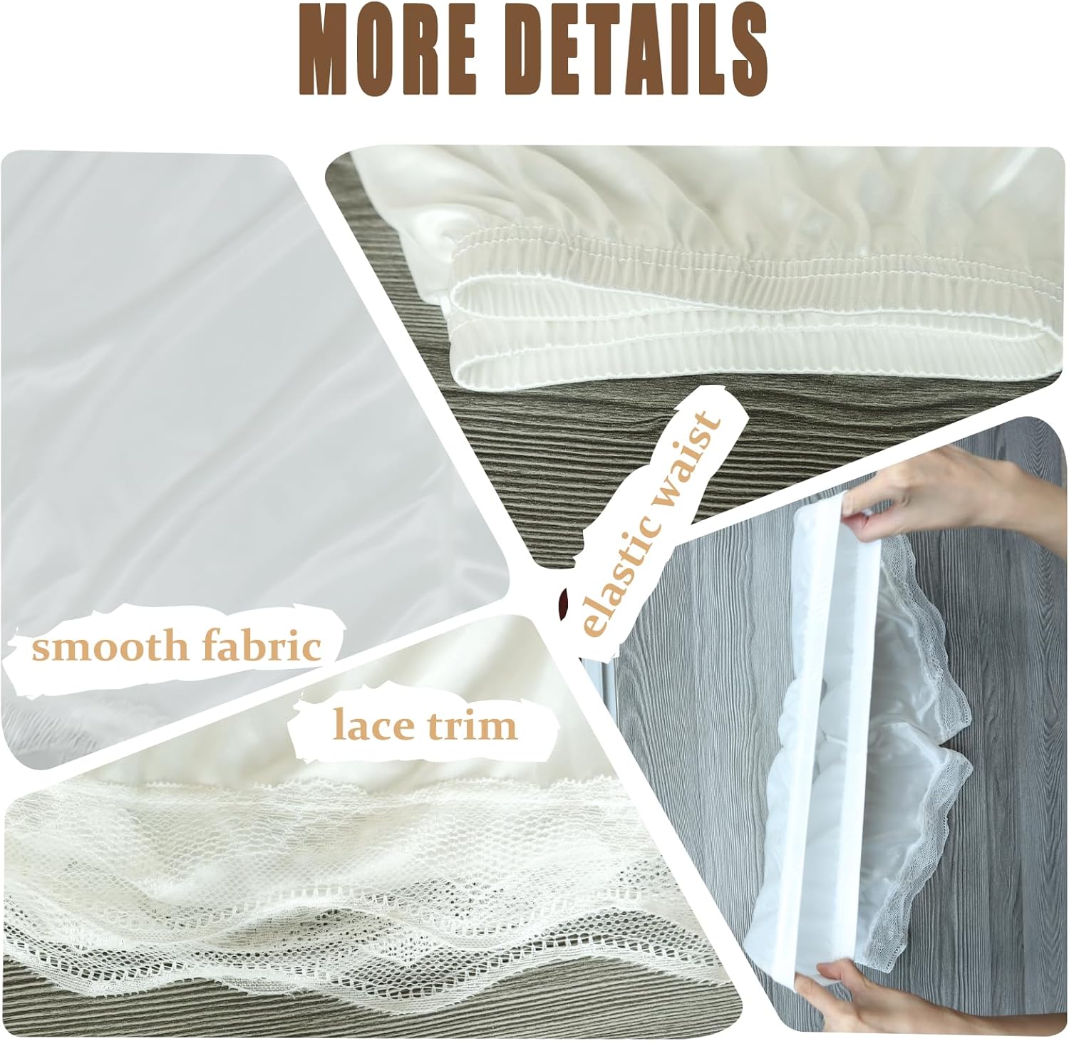 Slip Shorts for Women Under Dress Half Slip Pettipants Bloomers Culotte Shorts Split Skirt - Image 2