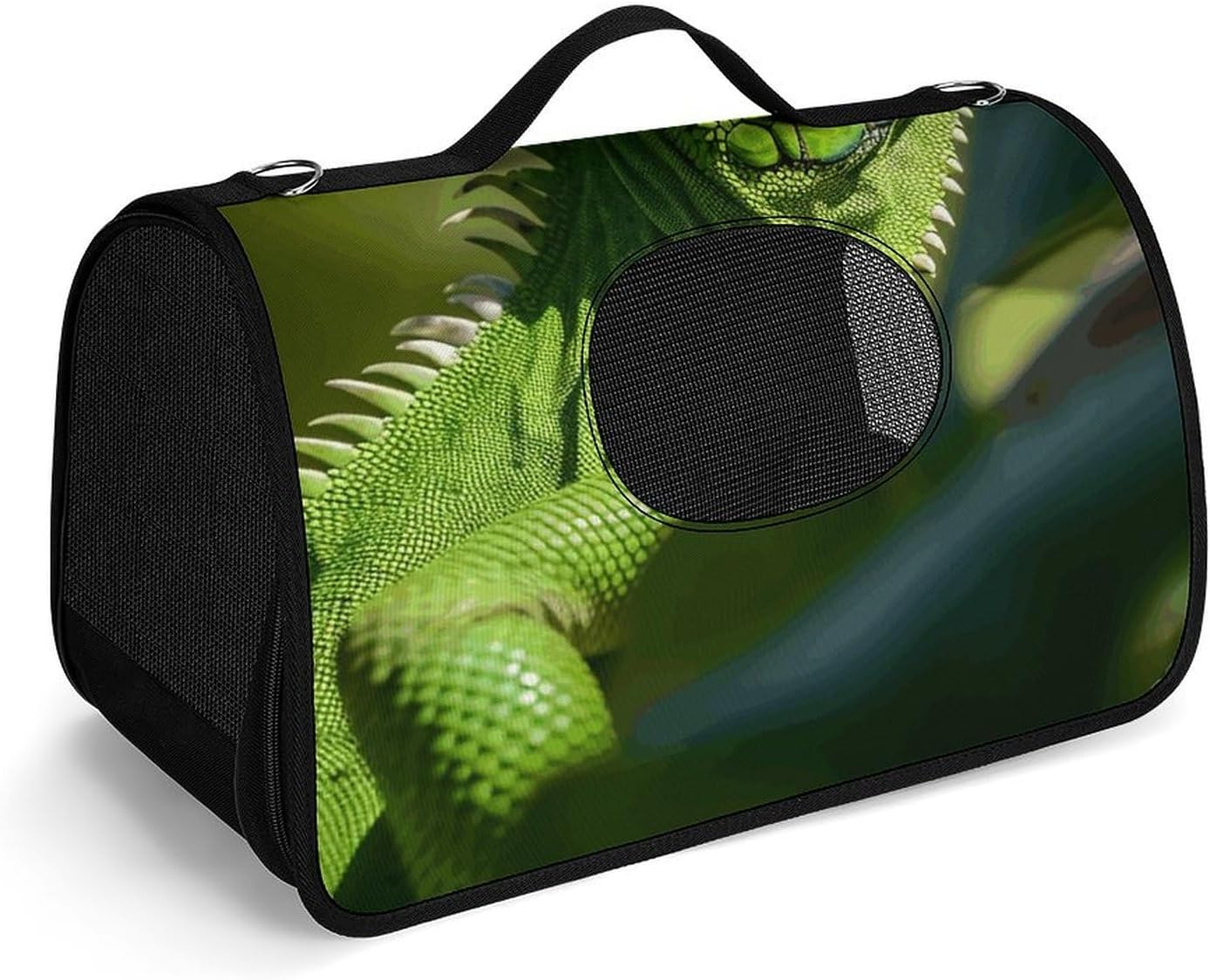 Pet Handbags, Green Lizard Printed Pet Handbags,folding Pet Bags,new Pet Handbags,universal Pet Handbags, 45X26X23.5cm