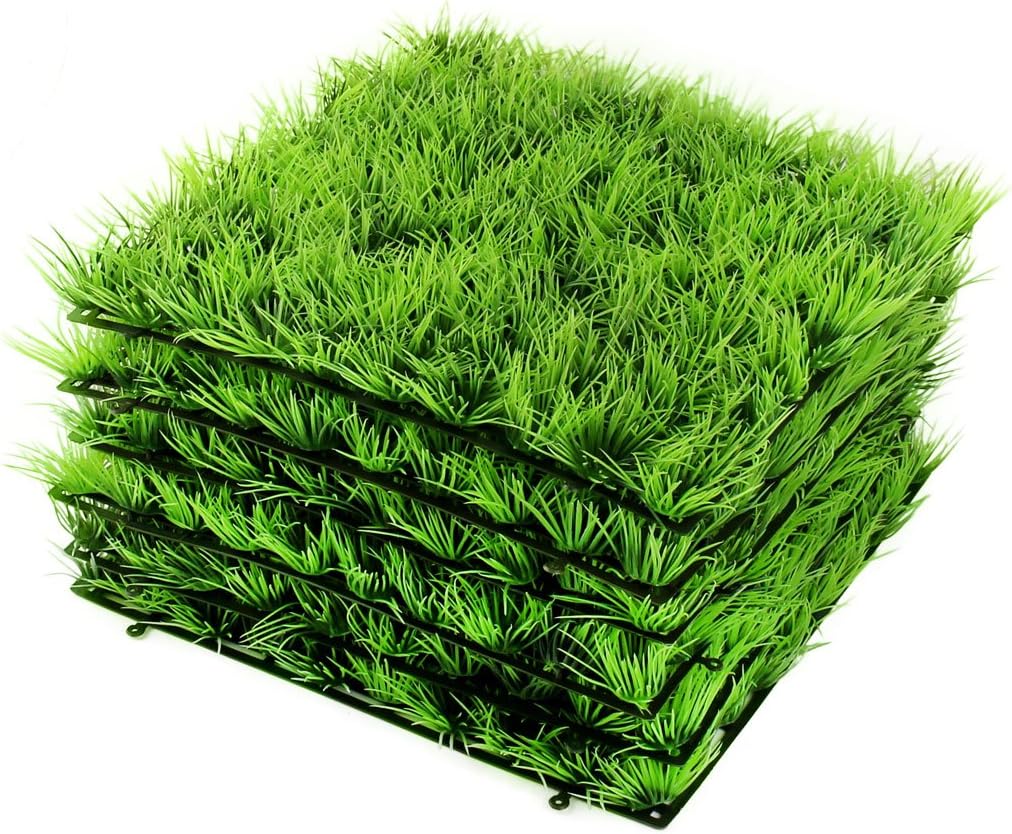 Plastic Underwater Aquarium Square Shaped Artificial Simulation Plant Grass Lawn 6pcs (id: e78 324 d4e 9df ba3