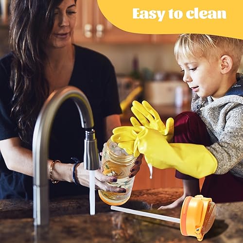 Miniatura 6 de Botella de agua para niños de 20 onzas, duradera, a prueba de fugas, taza de agua de plástico para niños pequeños, con mango de popote y cubierta