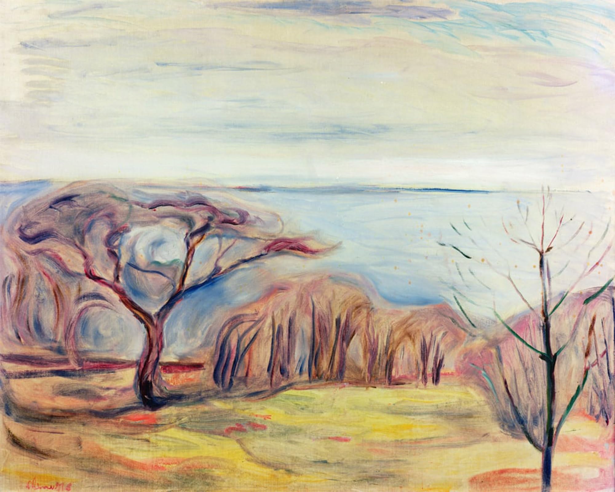 POSTERIIk Famous Print Pop Art Wall Art Graffiti Landscape by Edvard Munch Art Prints for Home Decor 60x90cm