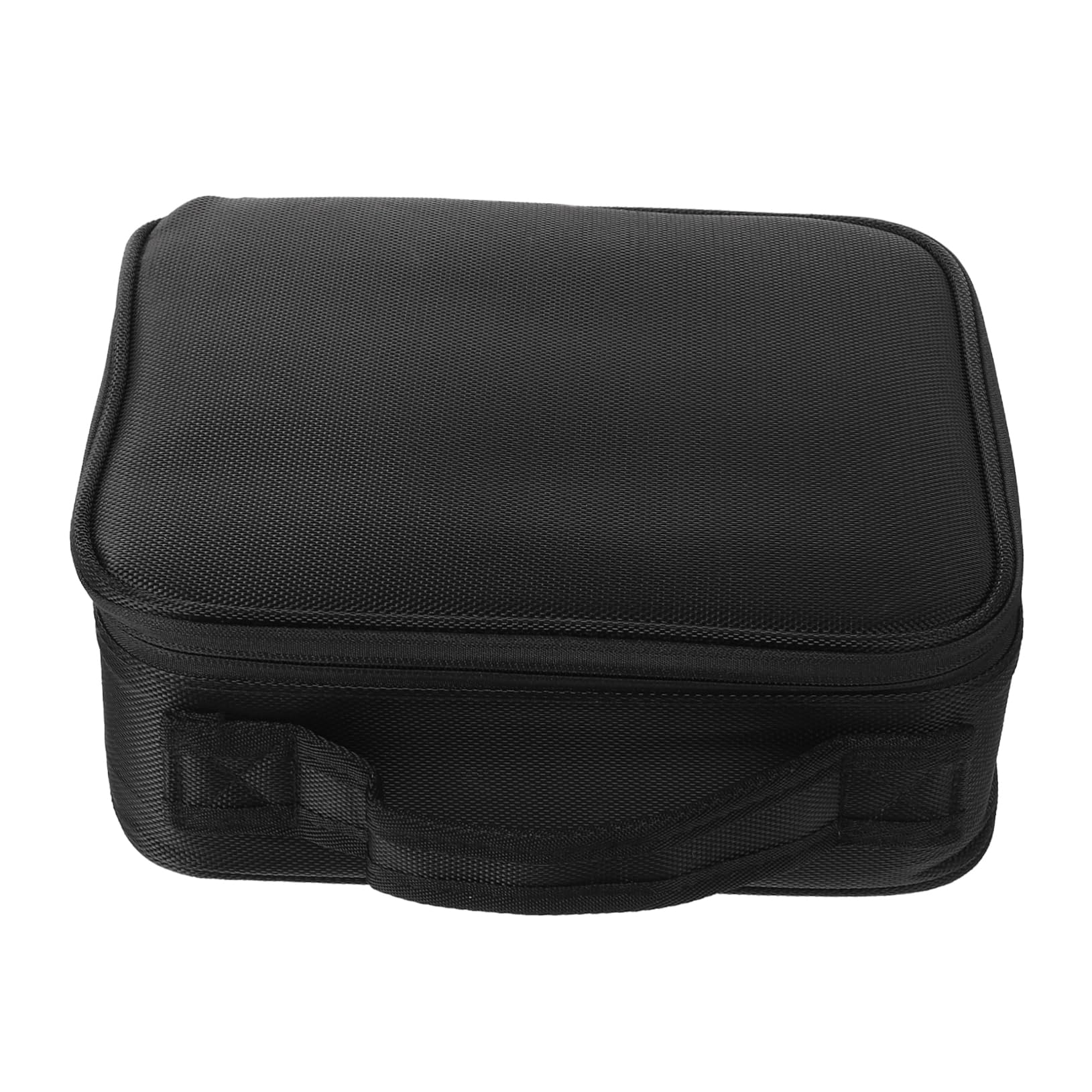 Neceser de Viaje Negro Multifuncional para Maquillaje y Aseo, Bolsa de Cosméticos Portátil de Múltiples Capas, Tamaño Mediano, Organizador Compacto para Hombres y Mujeres,