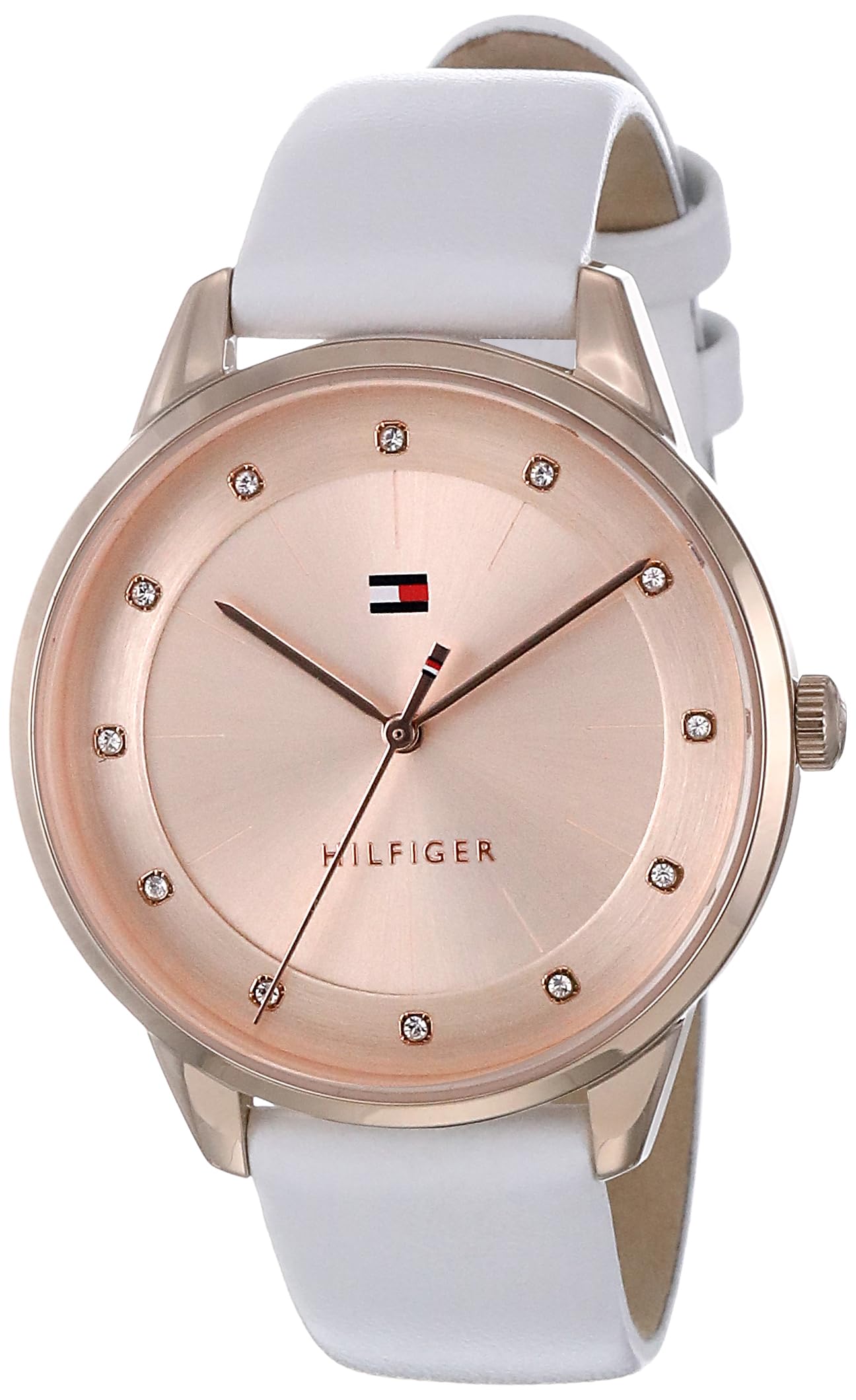 Tommy Hilfiger Quartz Multifunction Golden Dial Leather Strap Casual Watch for Women_TH1782543W (B0CYPP35NH) Amazon Price History, Amazon Price Tracker