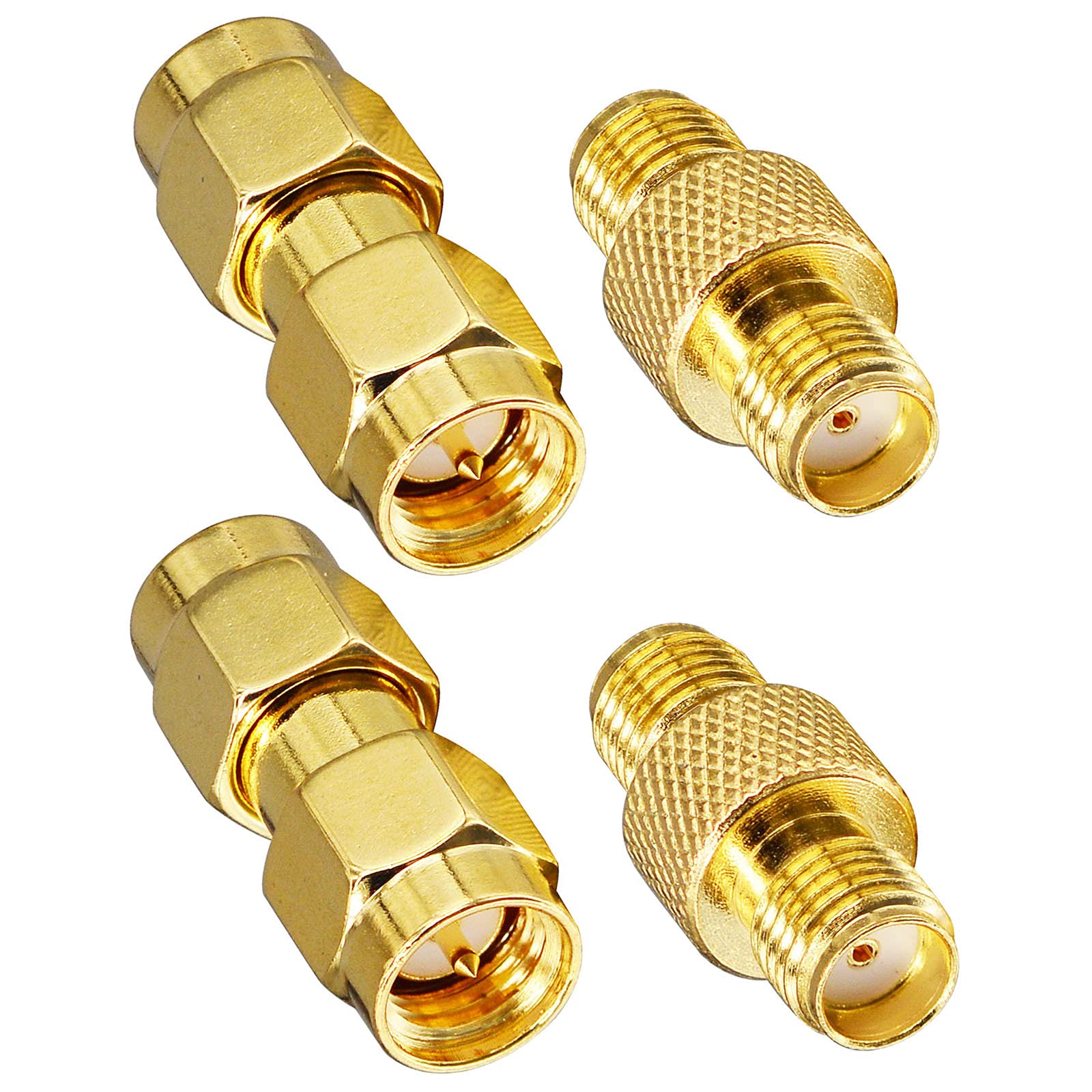 BOOBRIE SMA Male to Male+SMA Female to Female 4PCS