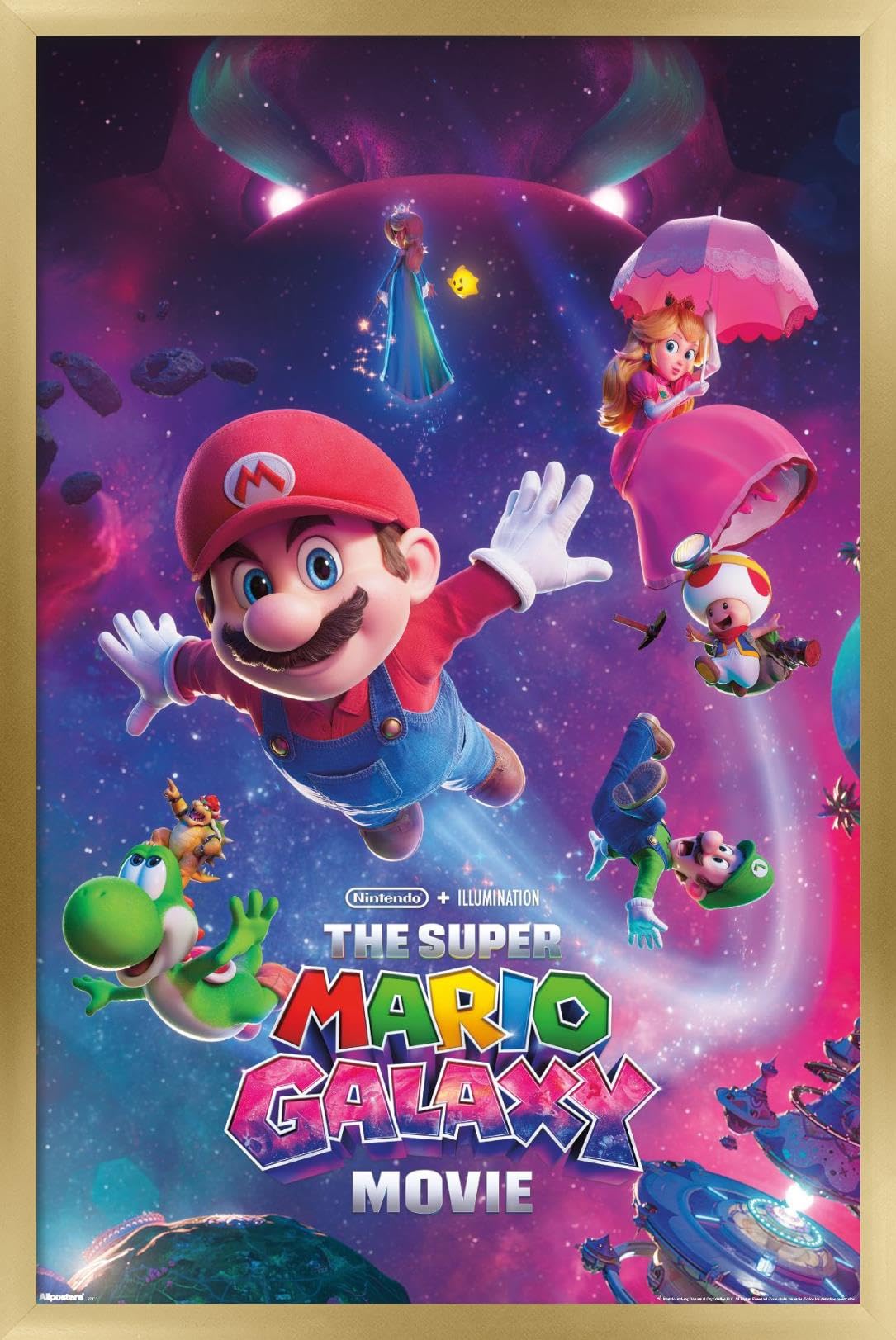 Nintendo The Super Mario Galaxy Movie (2026) - Key Art Wall Poster, 34L" x 22.4W", Unframed Version — view 14