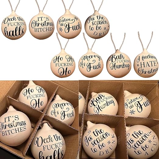 Christmas Funny Offensive BaubleRude Baubles Christmas