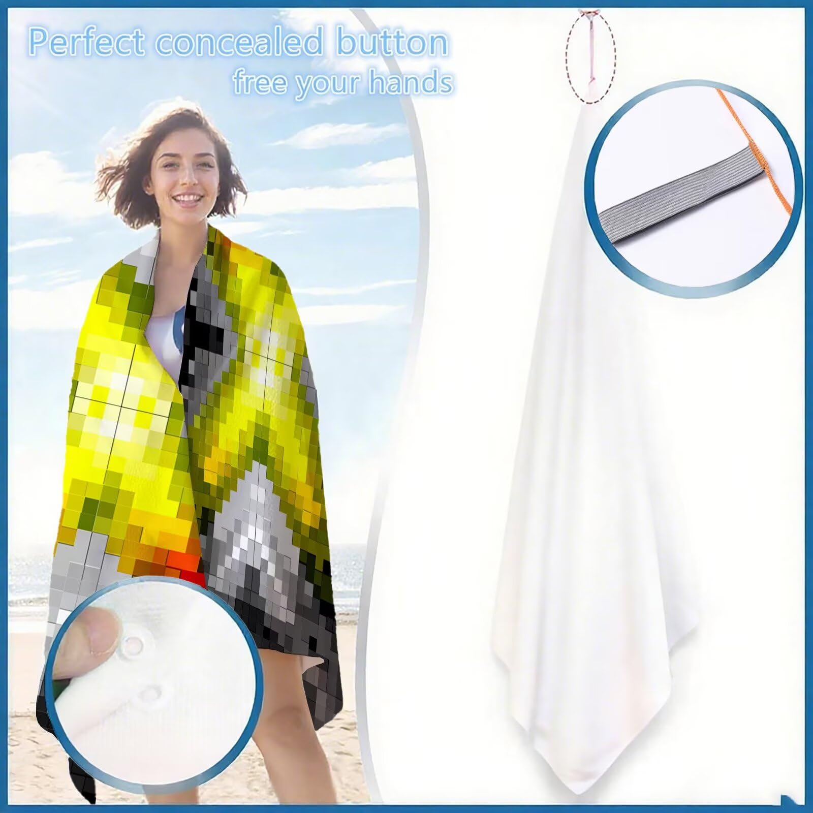 Mikrofaser Strandtuch 100x200cm, Geometrie Strandtuch Grau Saunahandtuc 2 Stück Stranddecke Sandfrei, Schnell Trocknendes, Saugfahiges Strandmatte, Sporthandtuch für Urlaub Schwimmen Camping OC-981
