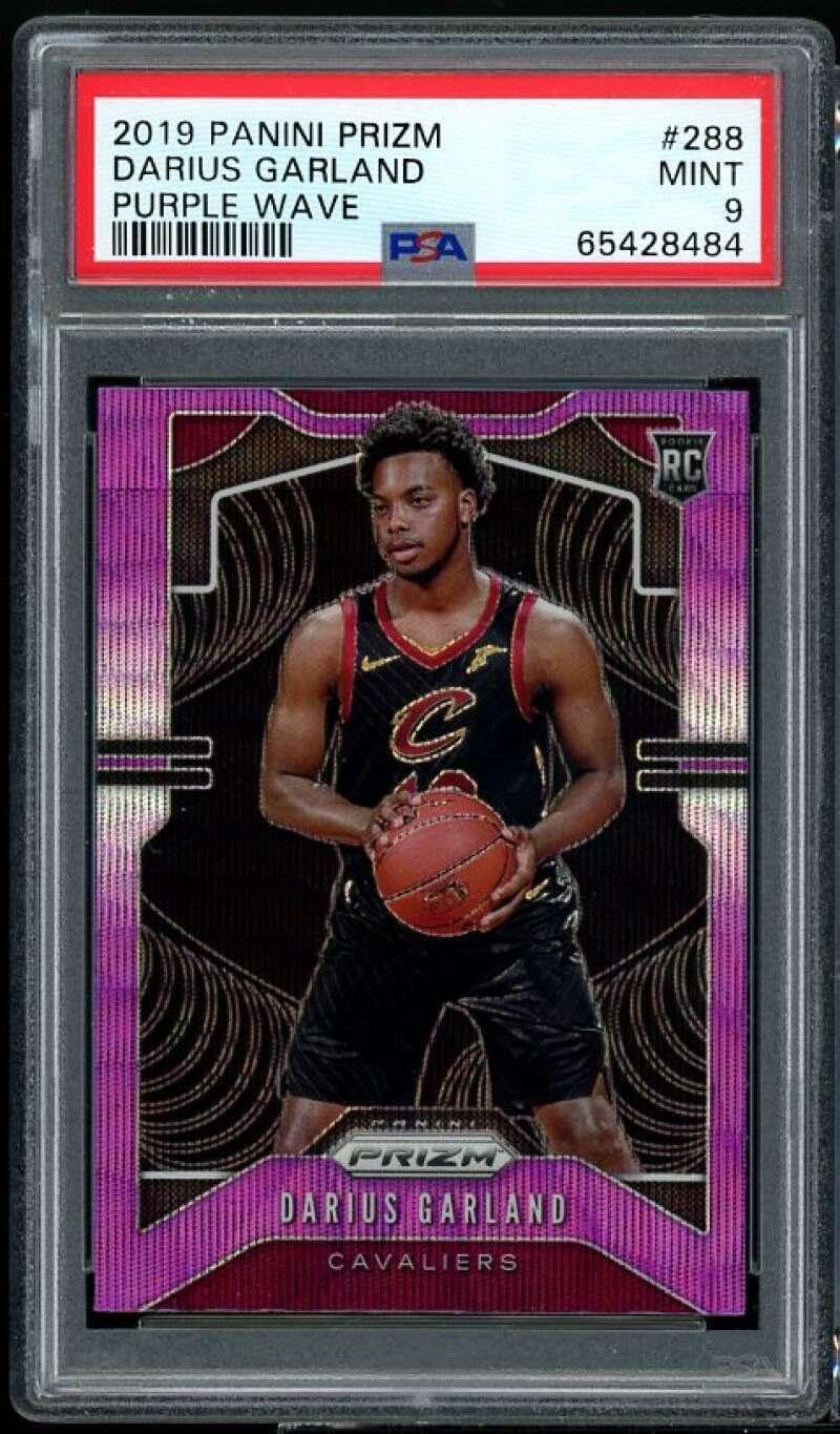 Darius Garland Rookie Card 2019-20 Panini Prizm Wave #288 PSA 9 - Basketball Slabbed Rookie Cards