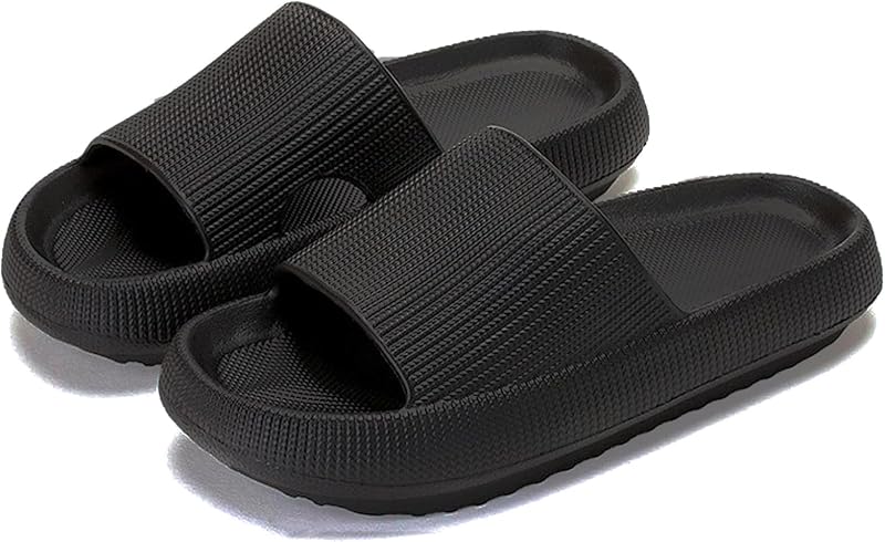 Rosyclo Zapatillas Cloud para Mujeres y Hombres, Zapatillas de Casa con Almohada, Zapatos de Ducha, Toboganes para Interiores, Sandalias de baño, Máxima Comodidad, Ligeras, Suela Gruesa, Antideslizantes, fáciles de Limpiar