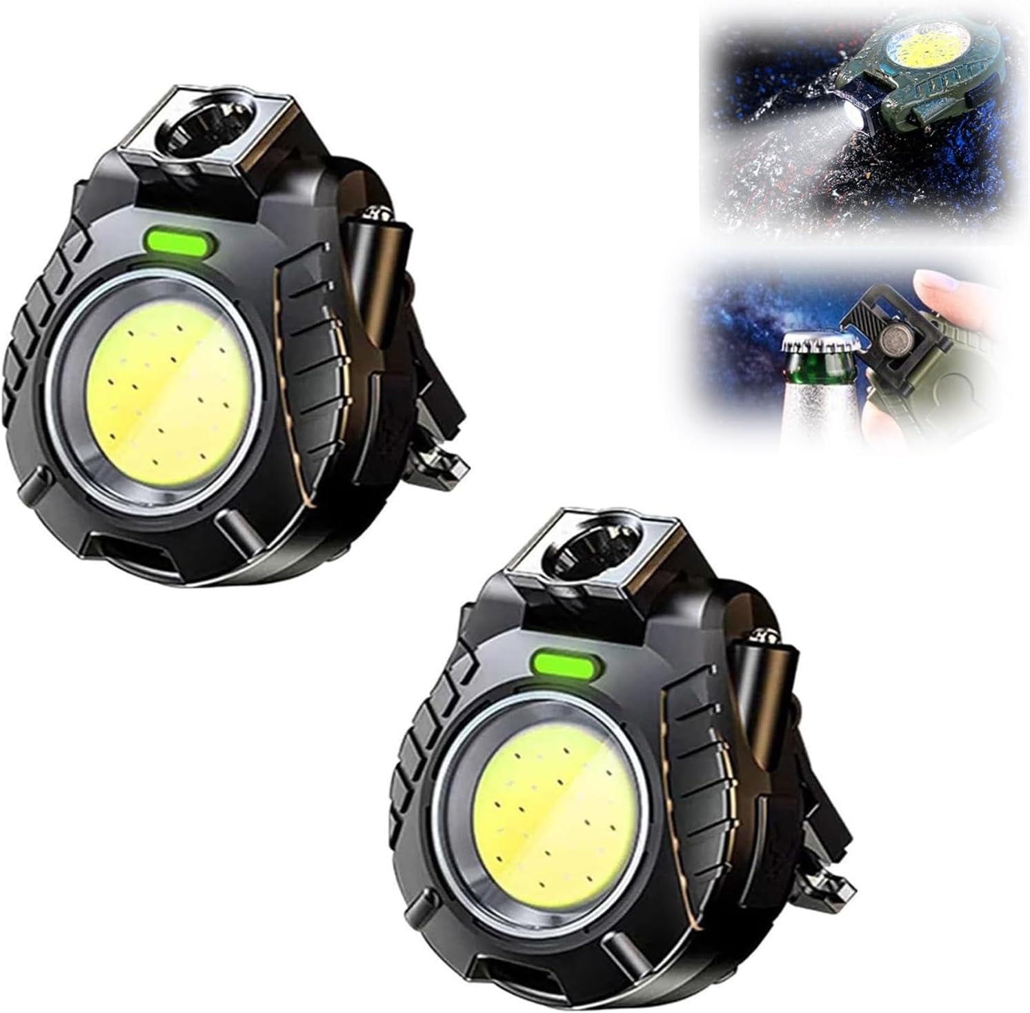 Black Technology Hat Clip Light, Rechargeable Waterproof