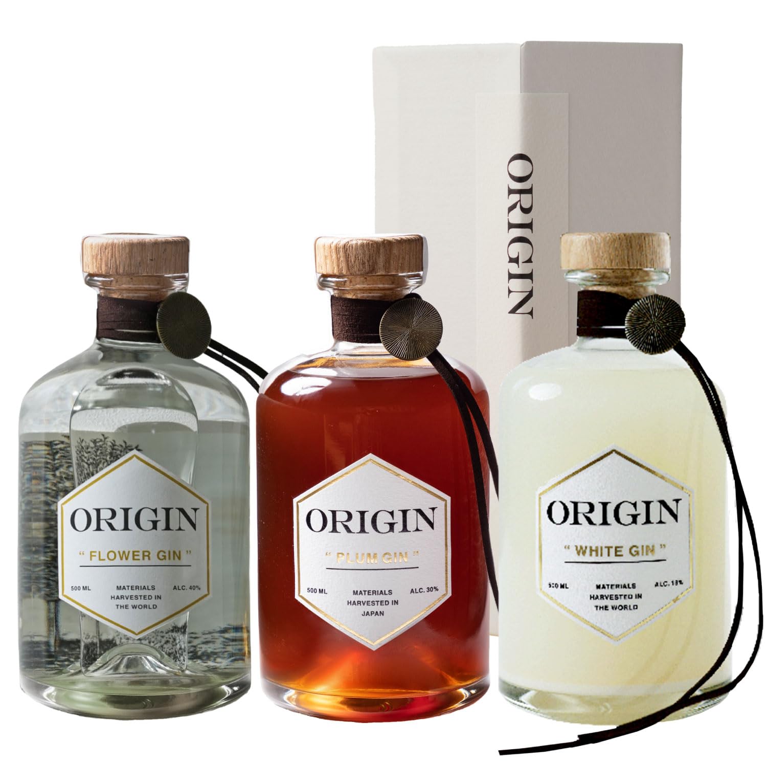 Amazon | 【公式】西酒造 ORIGIN3本セット FLOWER GIN/PLUM GIN/WHITE