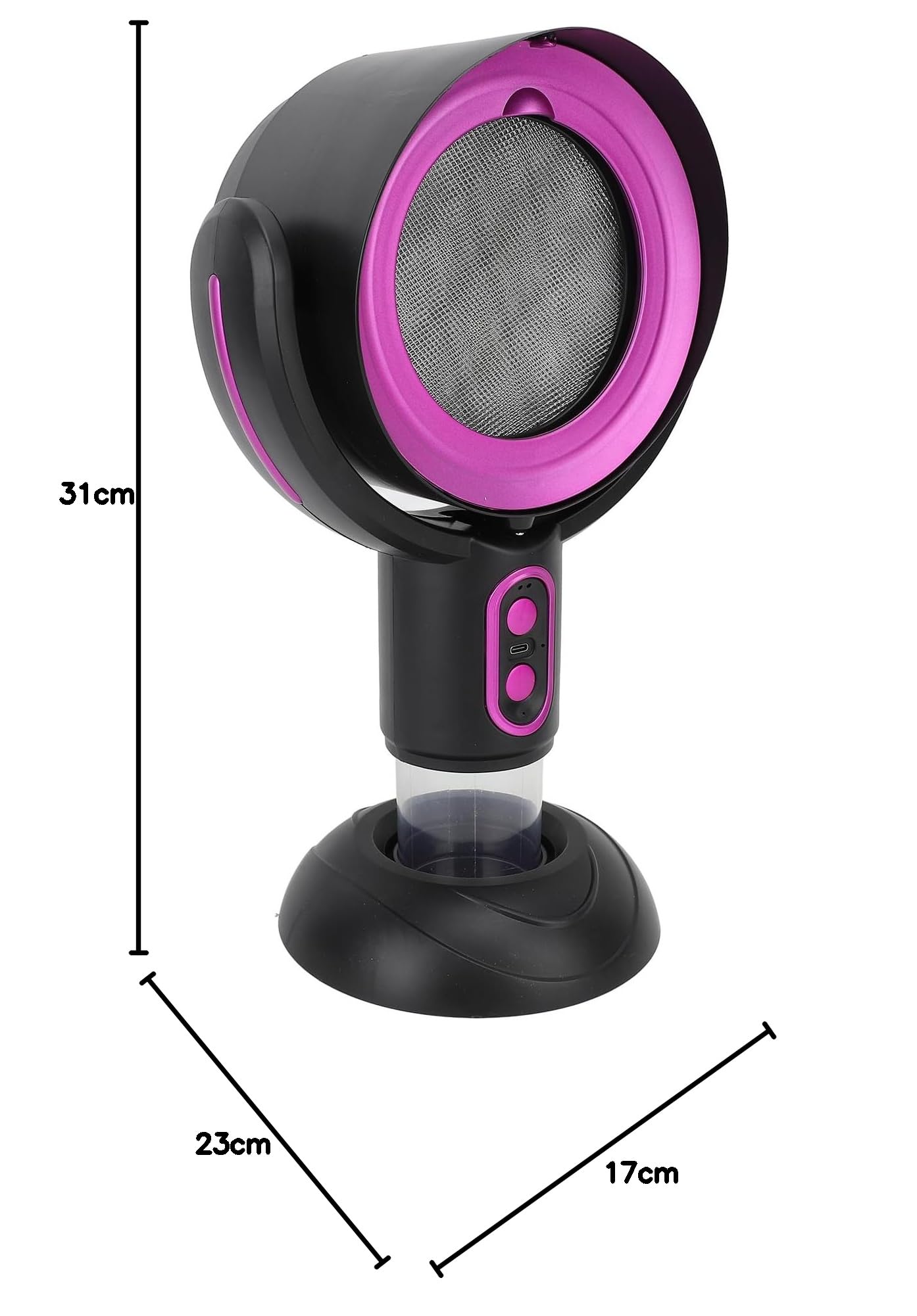 Campana de Extracción Portátil de Mesa con USB, Capucha de Extractor Móvil con Filtro Extraíble, 2 Velocidades, Inalámbrico, para Cocción