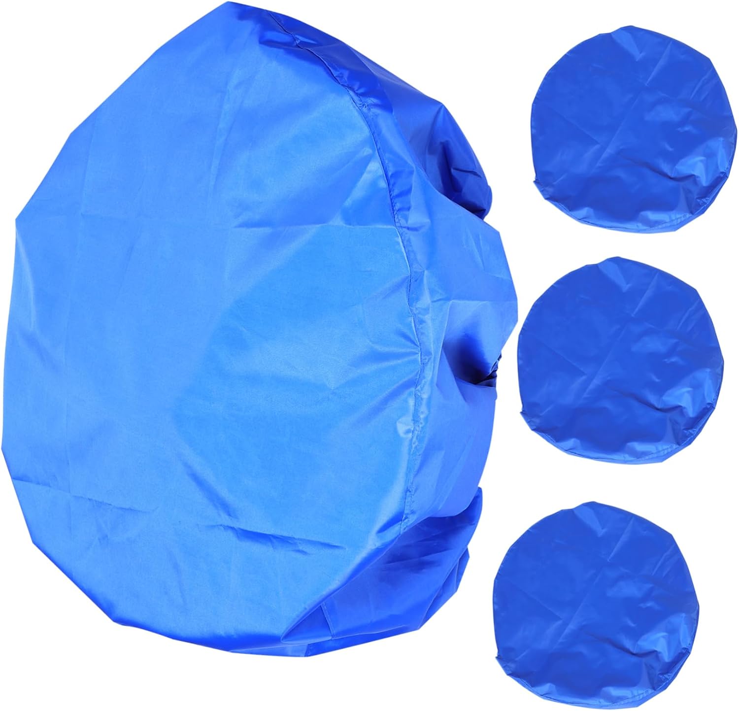 4pcs Blue Durable Fabric Tire Covers for Rv Trailer Protection