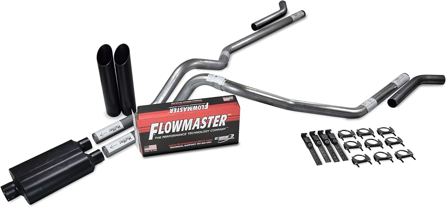 Truck Exhaust Kits Shop Line Dual Exhaust System 2.5 Stainless Steel Flowmaster 40