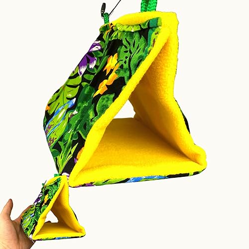 Bonka Bird Toys 1689 Pequeño Bonka Happy Hut Tela Suave Colorido Parrotlet Budgie Cockatiel Periquito