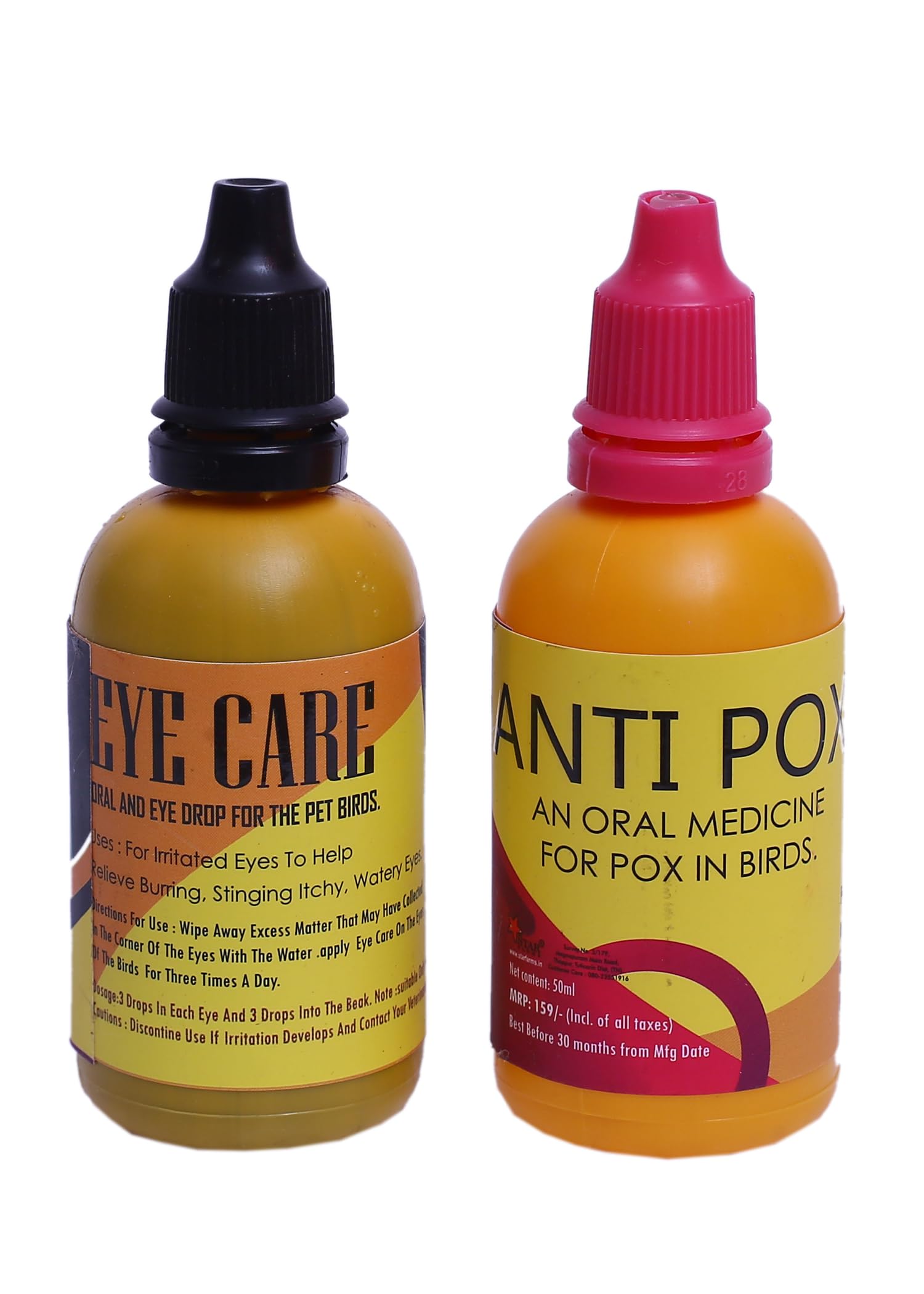 See full amazon price history chart for Star Farms Eye Care (Oral and Eye Drop for The pet Birds) & Anti Pox (an Oral Medicine for pox in Birds) by Jhenver Star Farms Eye Care (Oral and Eye Drop for The pet Birds) & Anti Pox (an Oral Medicine for pox in Birds) by Jhenver (B0CR4GM89J) Amazon Price History, Amazon Price Tracker