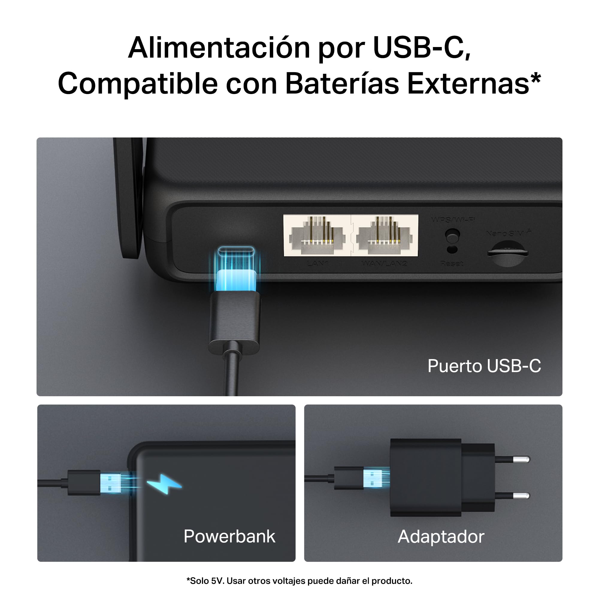 MERCUSYS MB113‑4G - Router 4G LTE Portátil, Wi‑Fi N‑300 hasta 32 Dispositivos, SIM Nano Plug & Play, USB‑C Powerbank y VPN