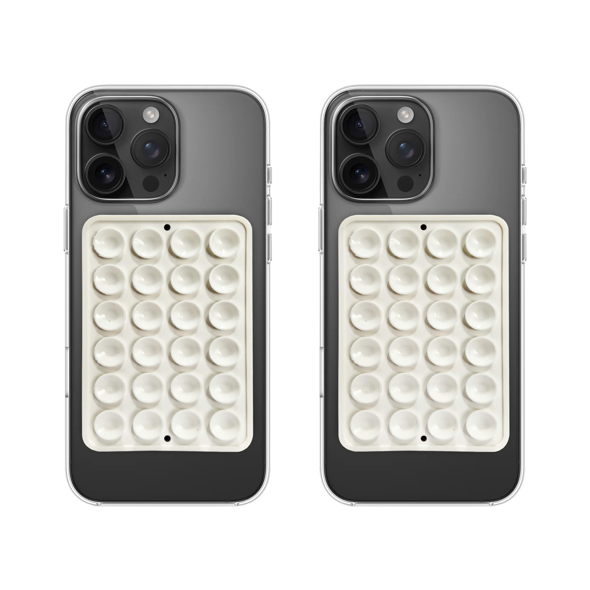 A rtistque Double Sided for Phone | Silicone Suction Adhesive for Phone Cover | Stick Ease Multi-Purpose Hands-Free Suction Phone Accessory | Strong Grip Holder for Mirror & Shower White -Pack of 2-picture-37