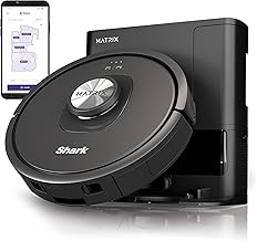 Shark RV2310AE Matrix Self-Emptying Robot Vacuum with Bagless, Self-Cleaning Brushroll for Pet Hair, Carpets & Hard Floors, Precision Home Mapping, Wi-Fi, Black (Renewed)