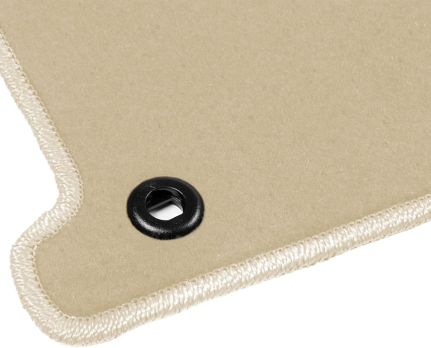 IKON MOTORSPORTS, Floor Mats Compatible with 2012-2015 Honda Civic 2-Door Coupe, Factory Fitment Beige Nylon Front & Rear Car Floor Mats Liner Carpets Replacement 4PCS