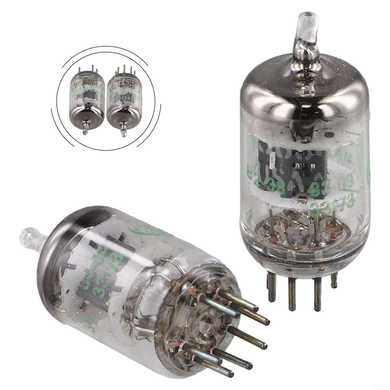 Vakuumröhren-Audio-Ventile mit 2 Stück für GE 5654W GE5654 Vakuumröhren-Tester Audio-Systeme
