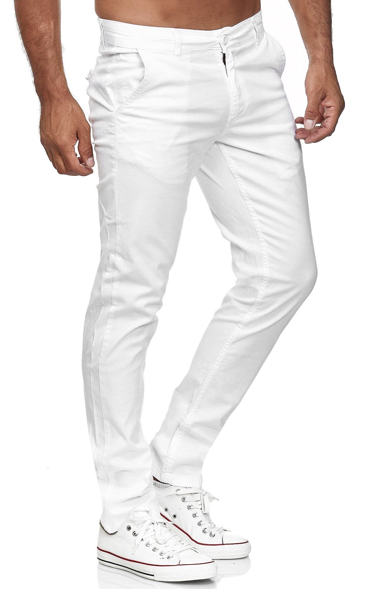 Tazzio Pantalones Chinos para Hombre 19530, Ajustados, elásticos, con Mezcla de algodón, Pantalones Casuales de diseñador, para Todo el año, cómodos