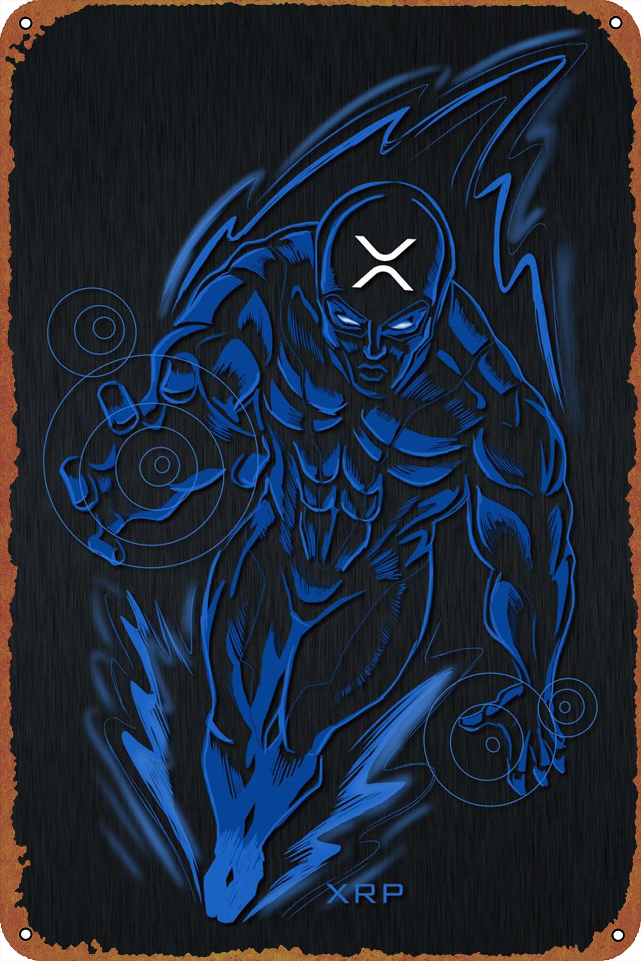 Amazon.com: Crypto Heroes XRP Ripple - Póster de anime retro de metal para  Halloween, cueva, bar, club, arte de pared para el hogar, 8 x 12 pulgadas :  Hogar y Cocina