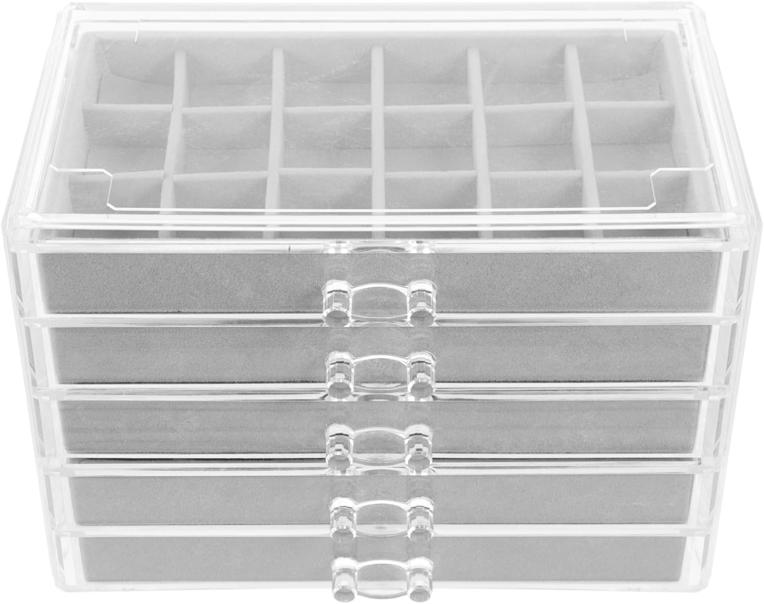 Rock Display Cabinet Storage Organizer Crystal Display Case Dorm Decor