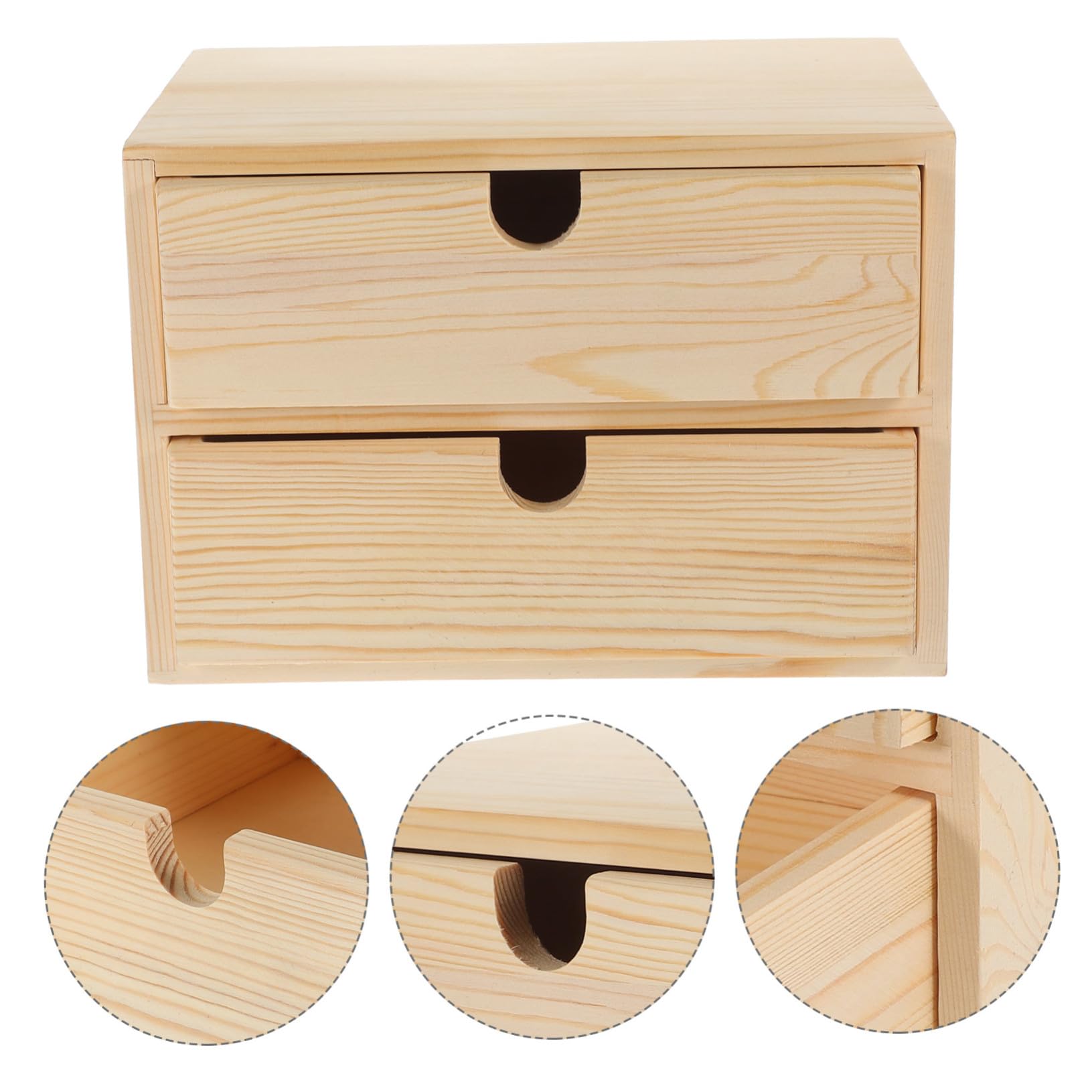 TOYANDONA Scrivania in Legno Scatola Portaoggetti Da Scrivania Contenitore Per Cassetti Organizzatore Per Trucchi Da Tavolo Contenitore Per Casa