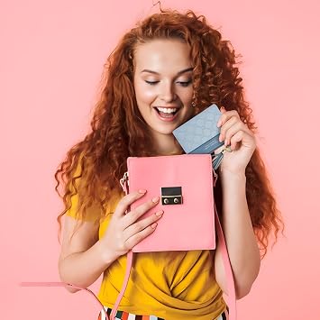 محفظة FuninCrea الجلدية ، PU الصغيرة للنساء ، حامل بطاقة Bifold محفظة صغيرة مع جيب عملة السوستة ، محفظة عملات معدنية متعددة البطاقات للسيدات نقدًا ، Cion ، Card ، Bill (Blue)