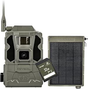 TACTACAM Reveal Pro 3.0 Cellular Trail Camera - Multi-Cellular Network, GPS, 2" LCD, No-Glow IR, Wi-Fi Enabled, HD Photos & 1080p Videos, Long Battery Life + Reveal Solar Panel and 32GB SD Card asin的图片